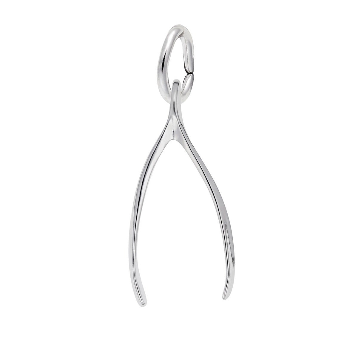 Wishbone Charm in Sterling Silver