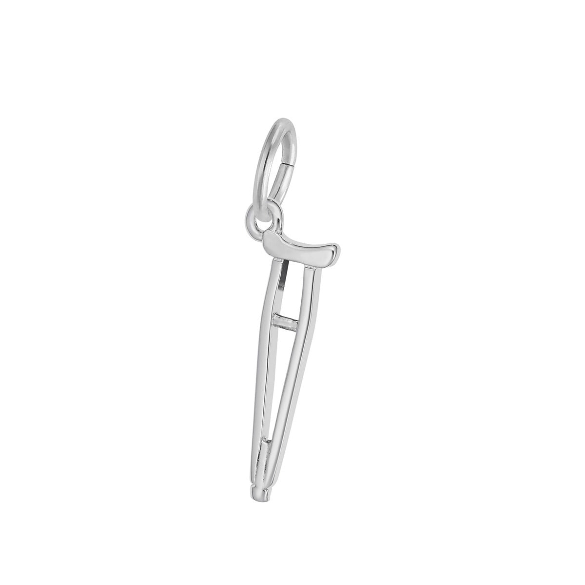 Crutch Charm in Sterling Silver