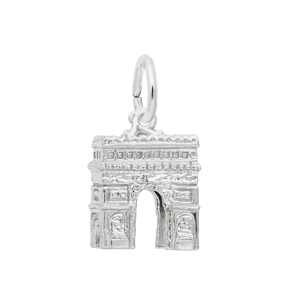L'arc De Triomphe Charm in Sterling Silver