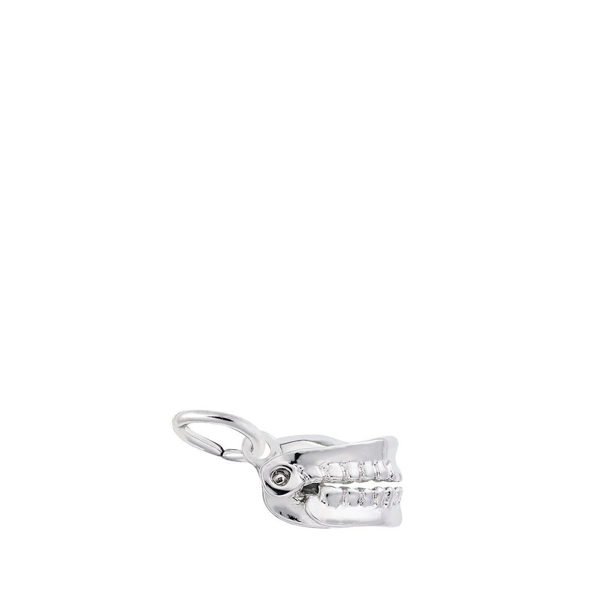 False Teeth Charm in Sterling Silver