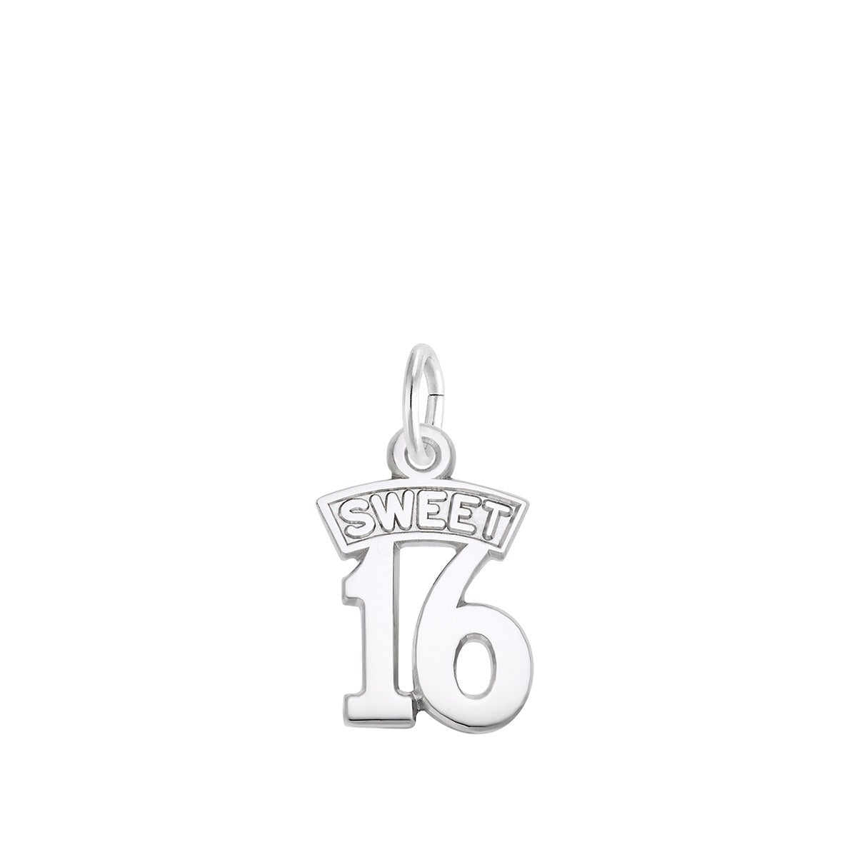 Sweet 16 Charm in Sterling Silver
