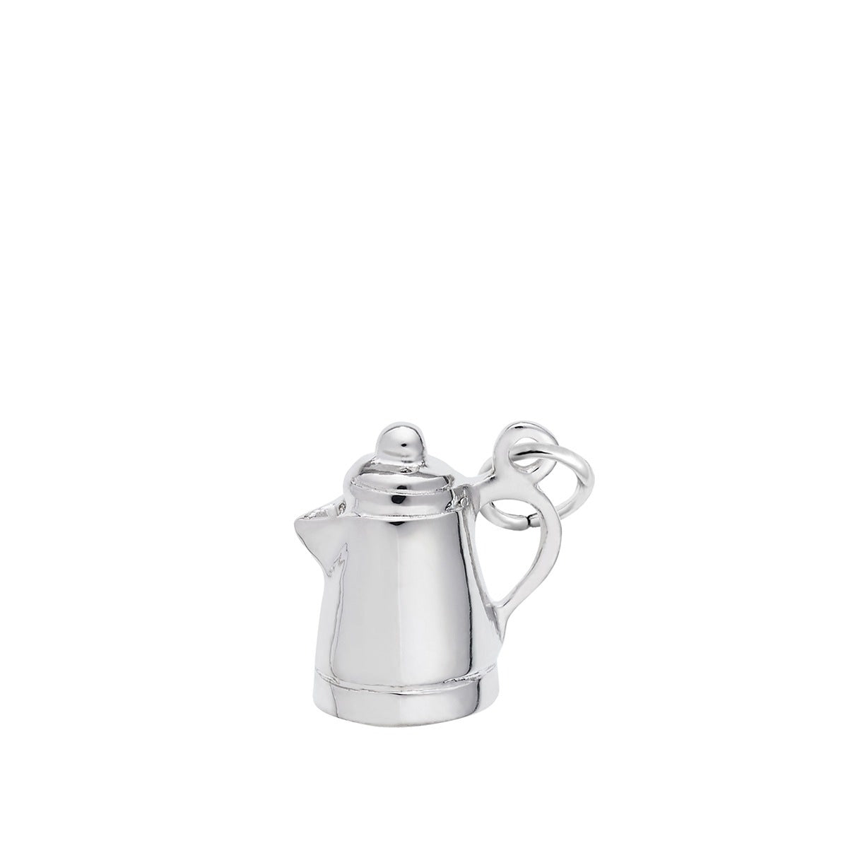 Coffee Pot Charm in Sterling Silver