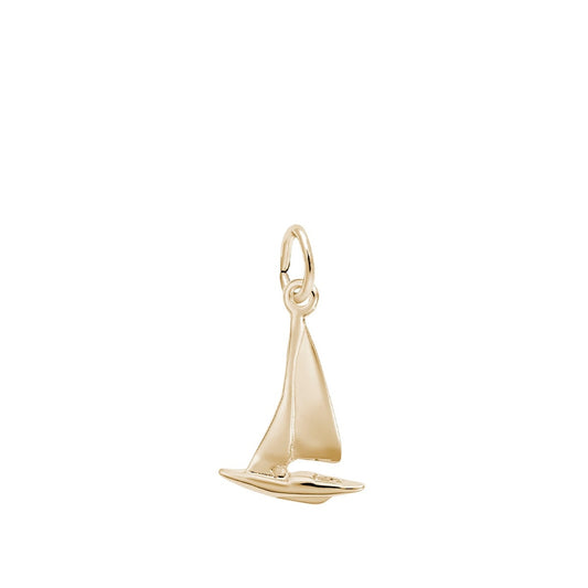 Sailboat Charm in 14K Yellow Gold