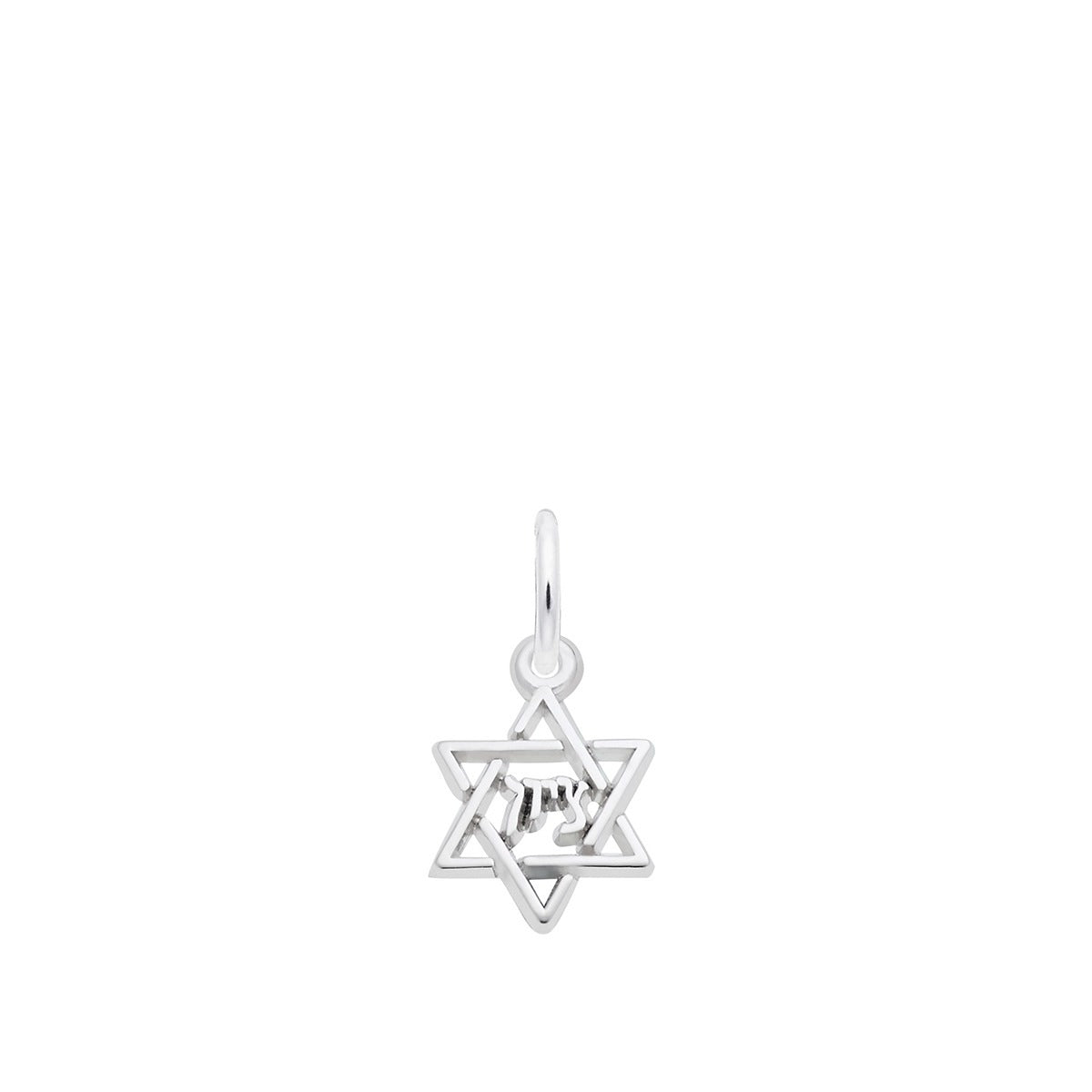 Star of David Charm in 14K Yellow Gold