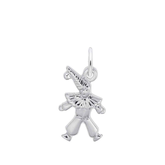 Clown Charm in Sterling Silver