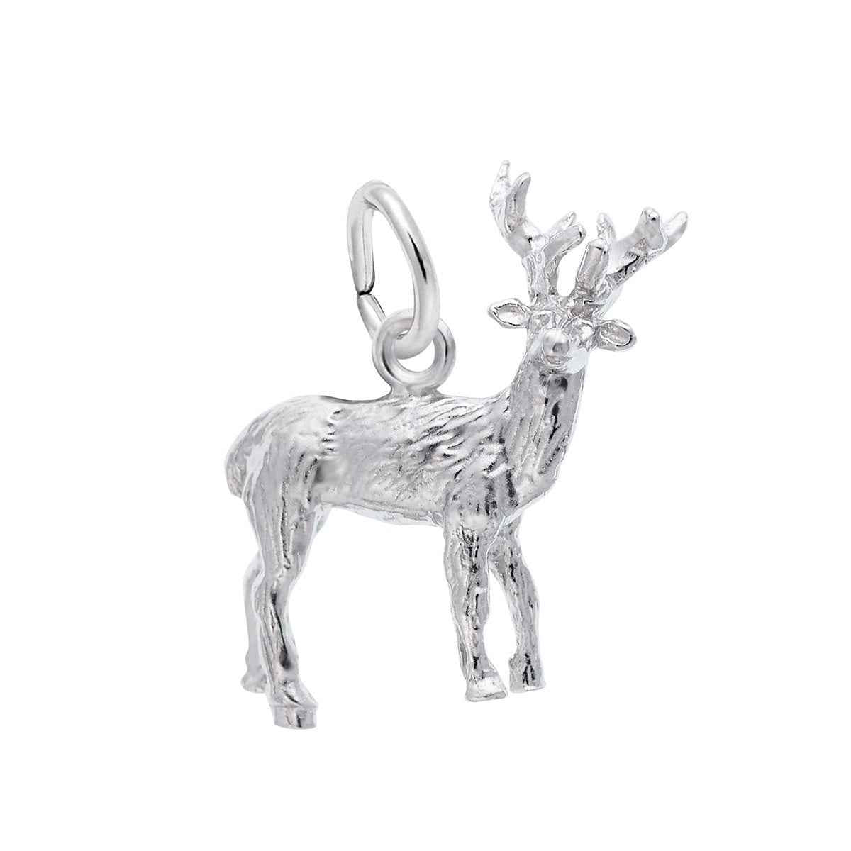 Elk Charm in Sterling Silver