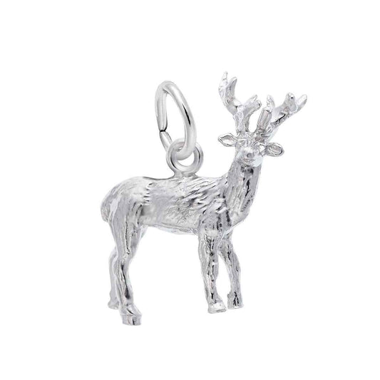 Elk Charm in Sterling Silver