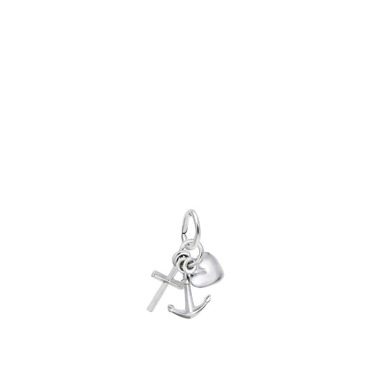 Faith, Hope, Charity Charm in Sterling Silver