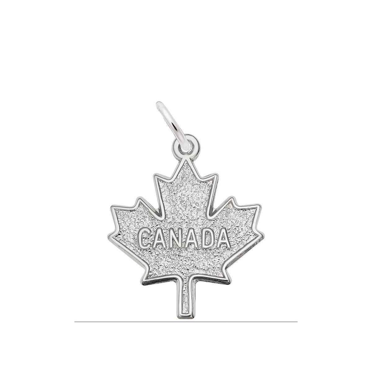 Canada Maple Leaf Charm in Sterling Silver