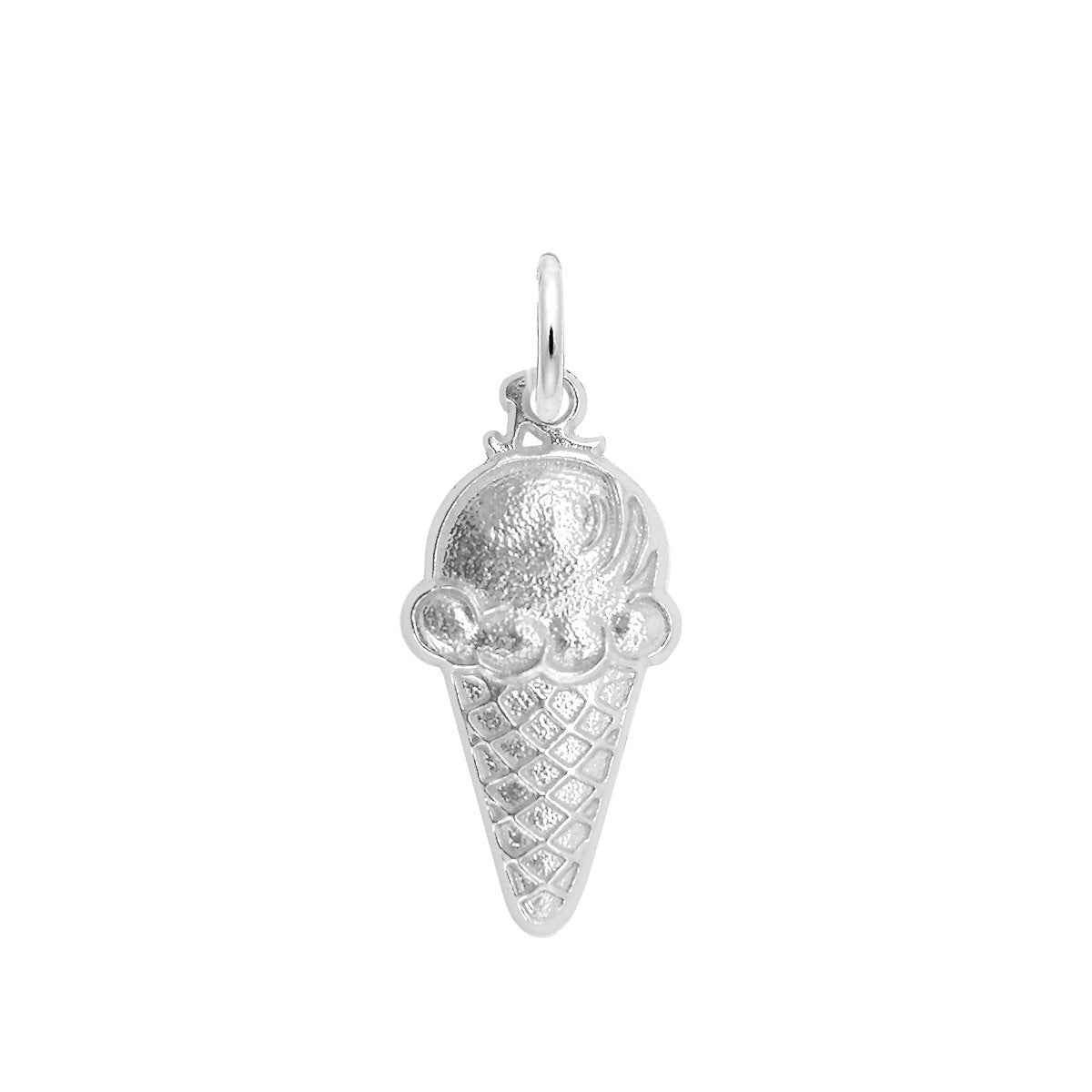 Ice Cream Charm in Sterling Silver