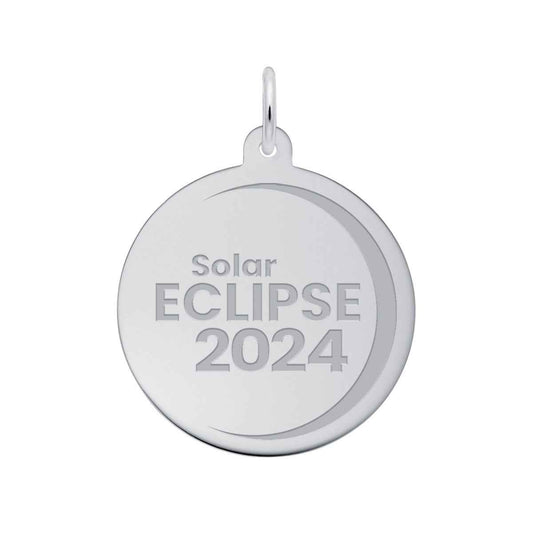 Solar Eclipse Charm in Sterling Silver