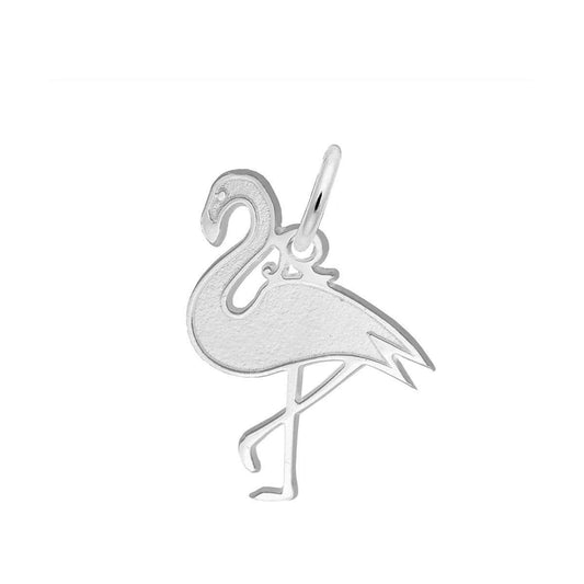 Flamingo Charm in Sterling Silver