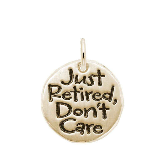 Just Retired Charm in 14K Yellow Gold