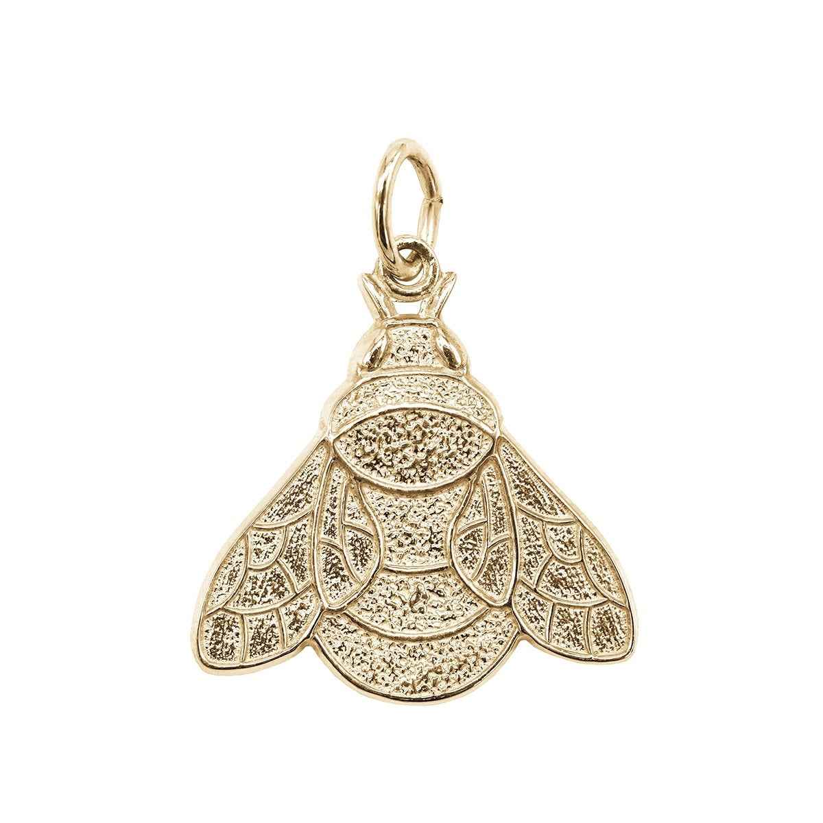 Bumble Bee Charm in 14K Yellow Gold