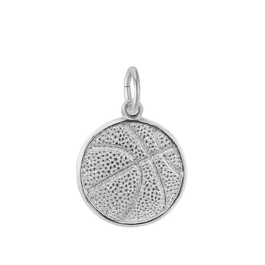 Basketball Charm in Sterling Silver