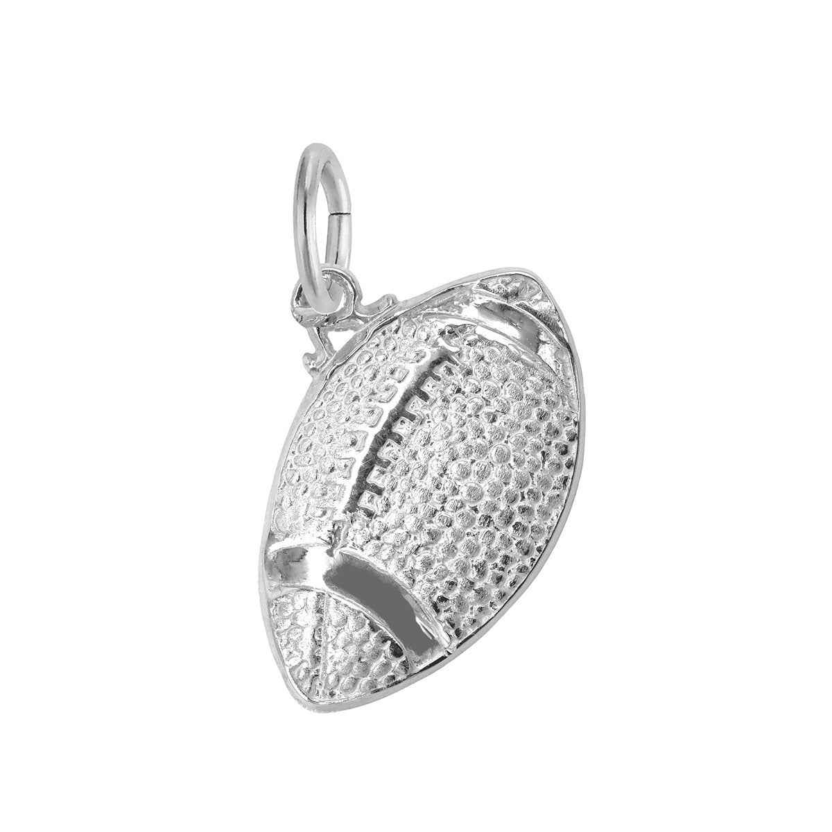 Football Charm in Sterling Silver