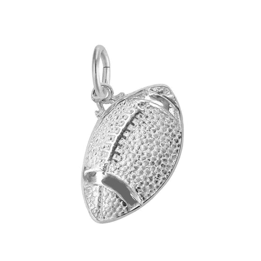 Football Charm in Sterling Silver