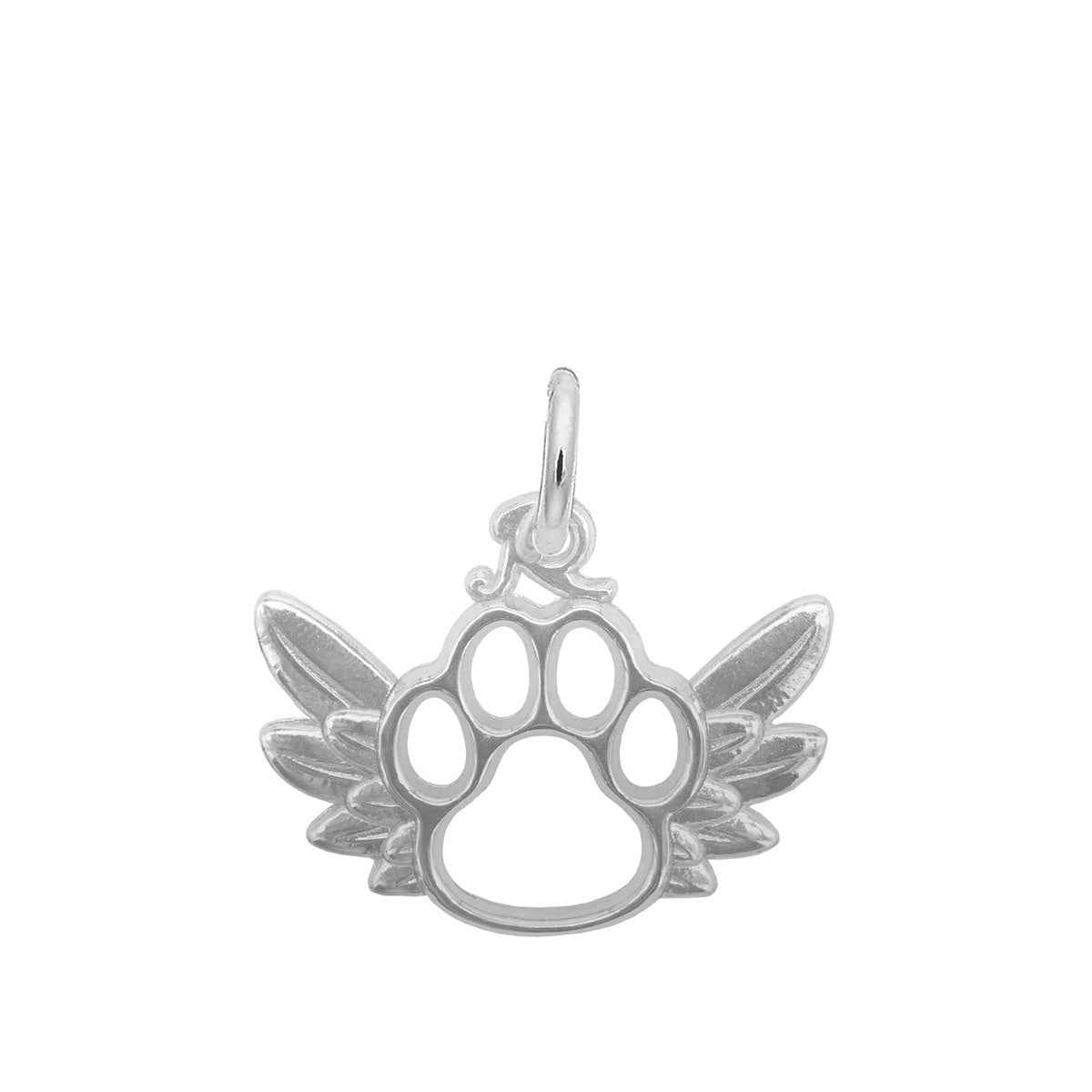 Paw & Wings Charm in Sterling Silver