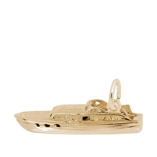 Boat Charm in 14K Yellow Gold
