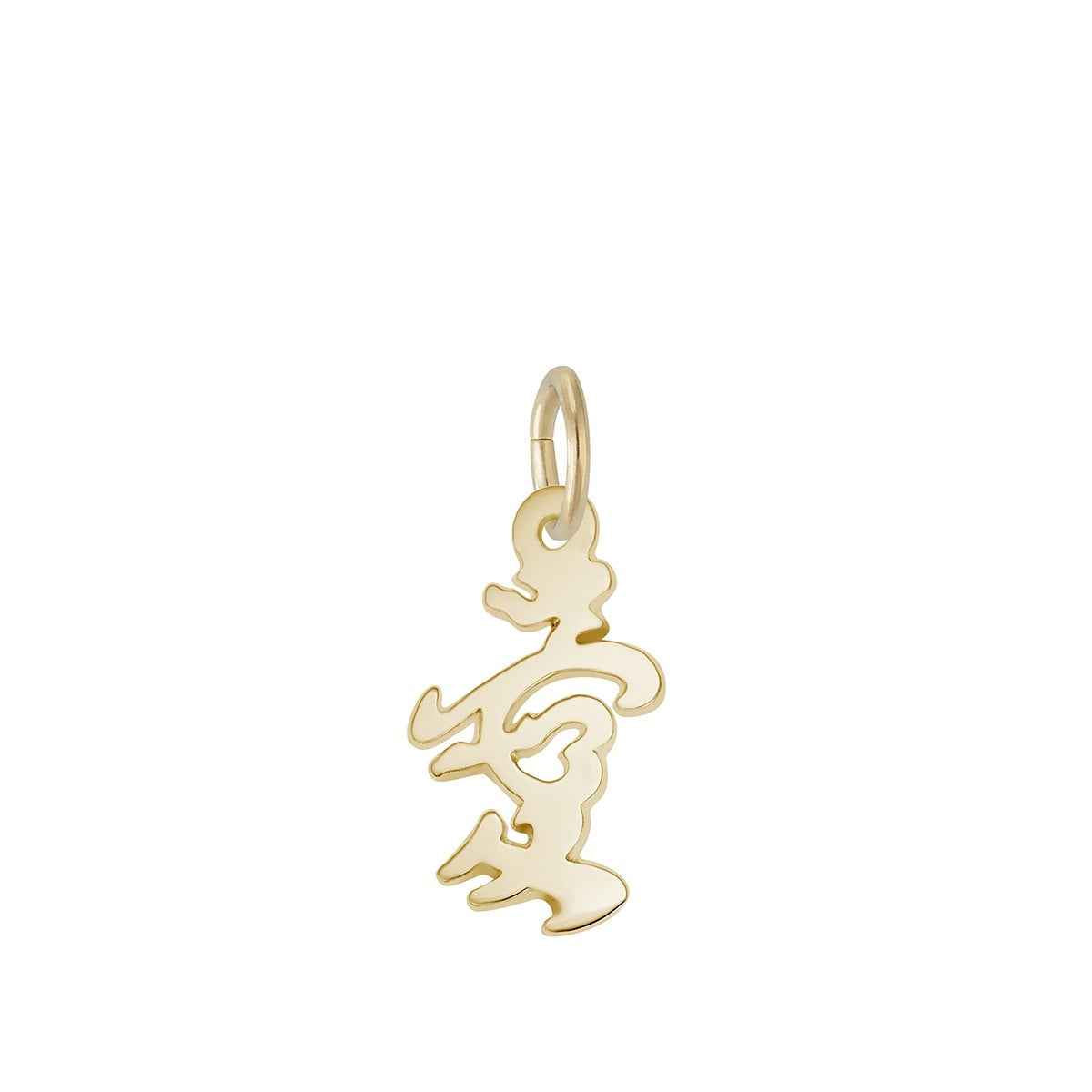 Love Symbol Charm in 14K Yellow Gold