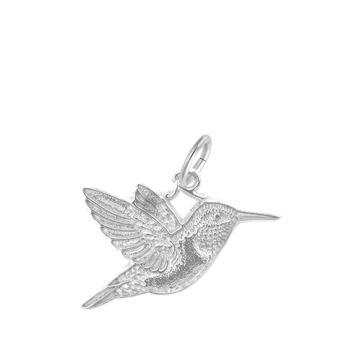Hummingbird Charm in Sterling Silver