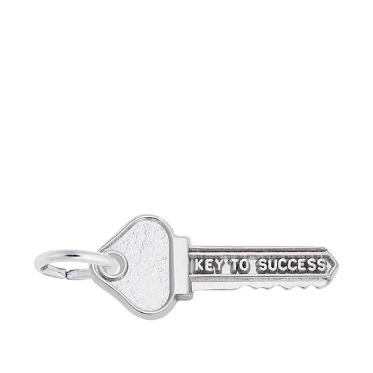 Key To Success Charm in Sterling Silver