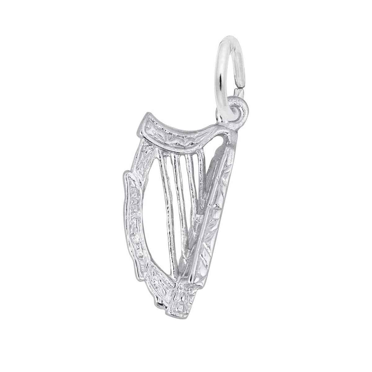 Celtic Harp Charm in Sterling Silver