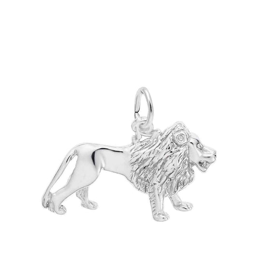 Lion Charm in Sterling Silver