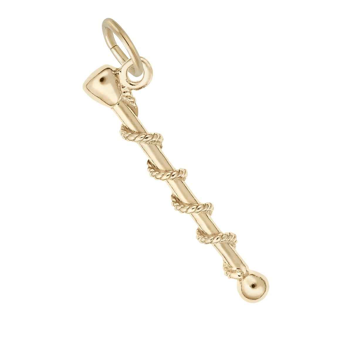 Baton Charm in 14K Yellow Gold