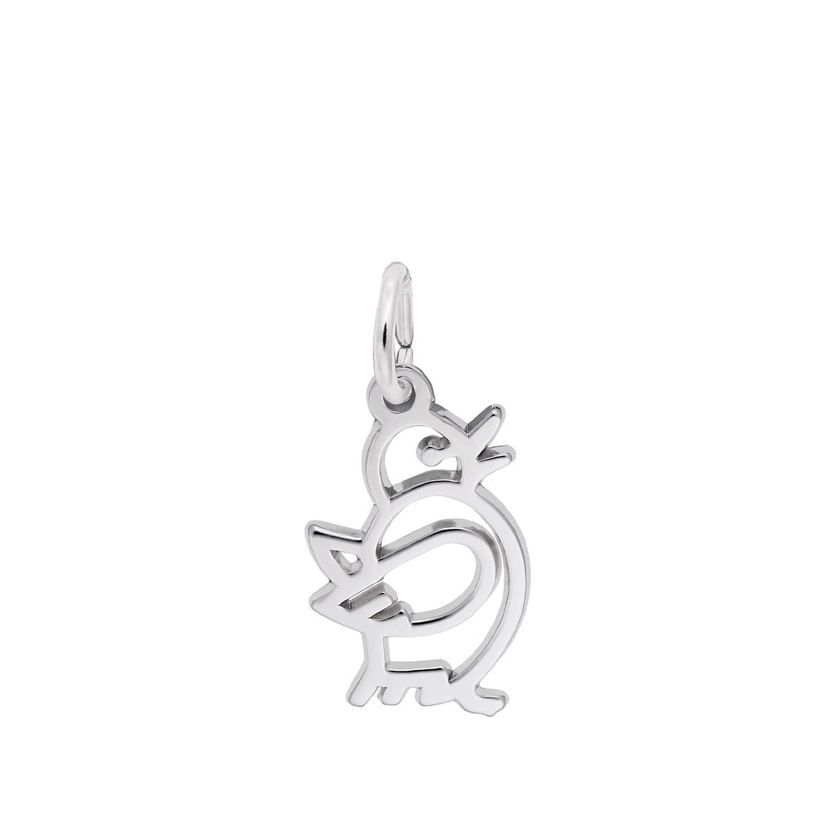 Bird Charm in Sterling Silver