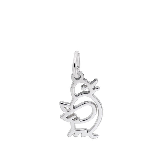 Bird Charm in Sterling Silver