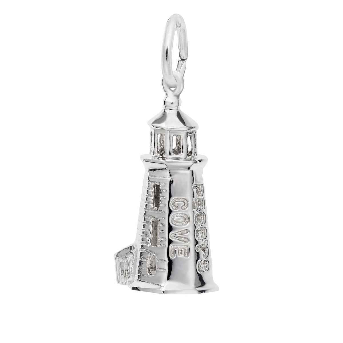 Peggy's Cove Lighthouse Charm in Sterling Silver