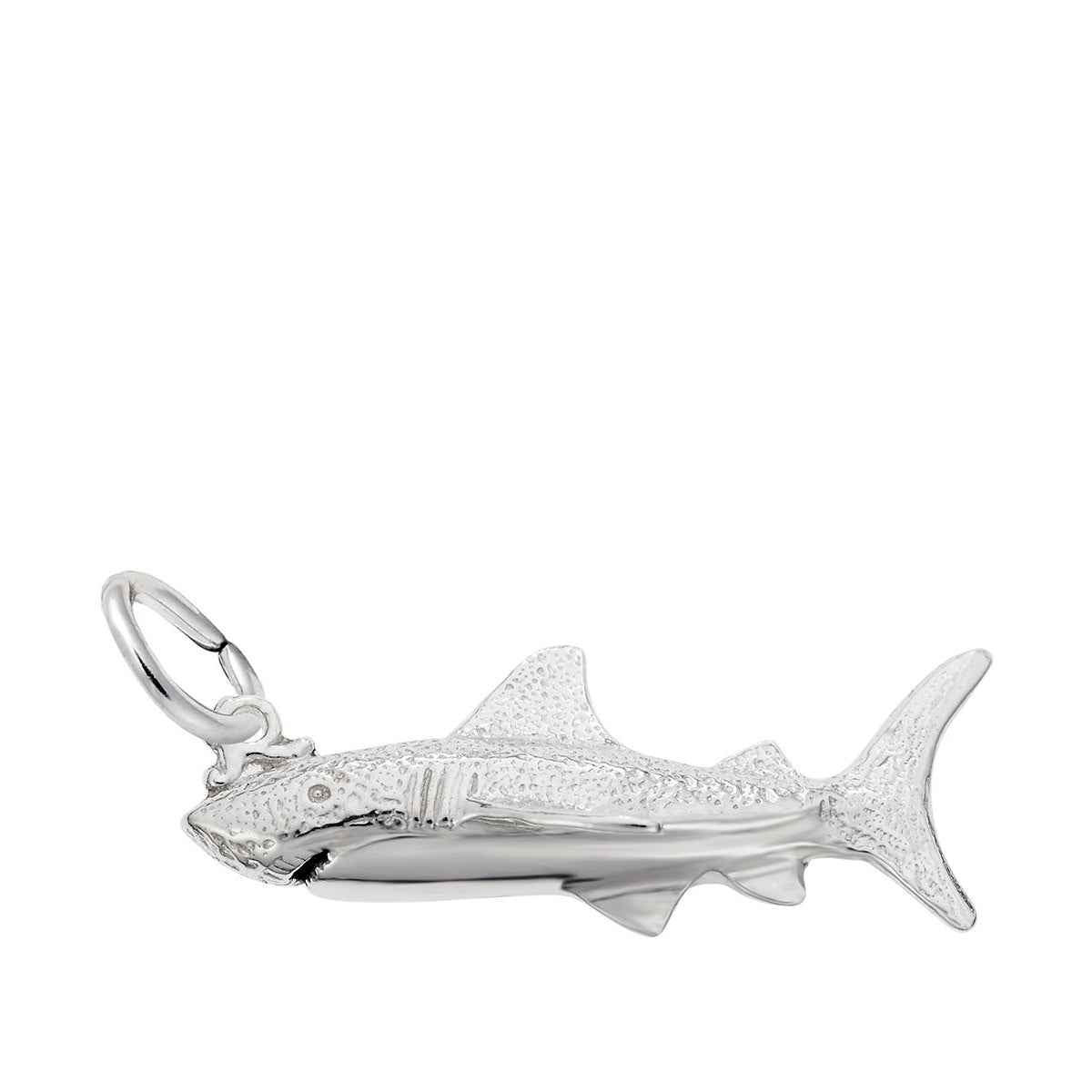Shark Charm in Sterling Silver