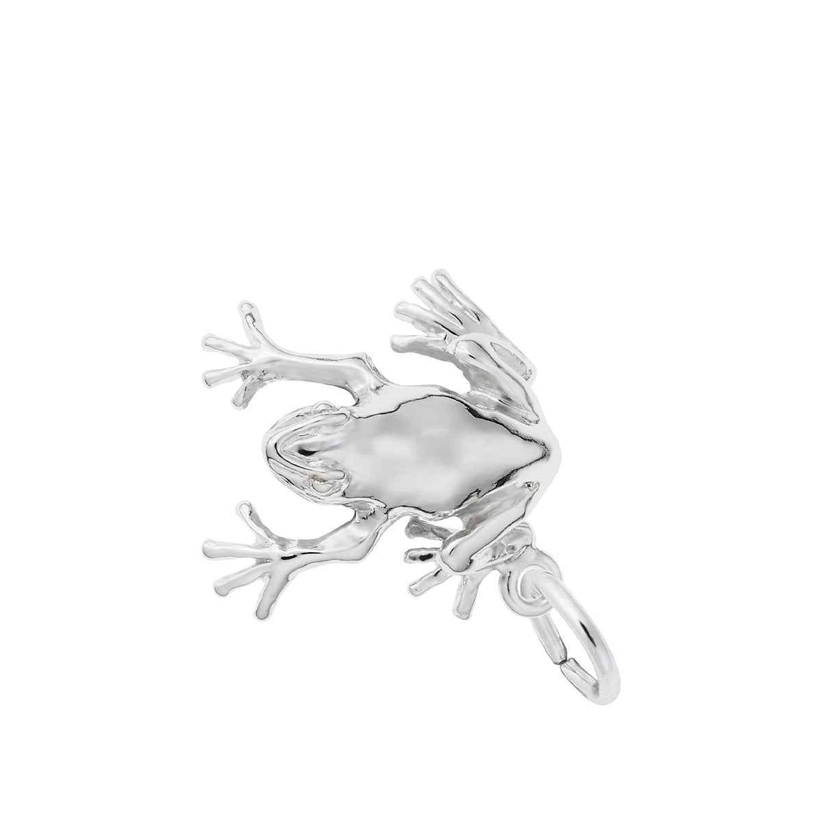 Frog Charm in Sterling Silver