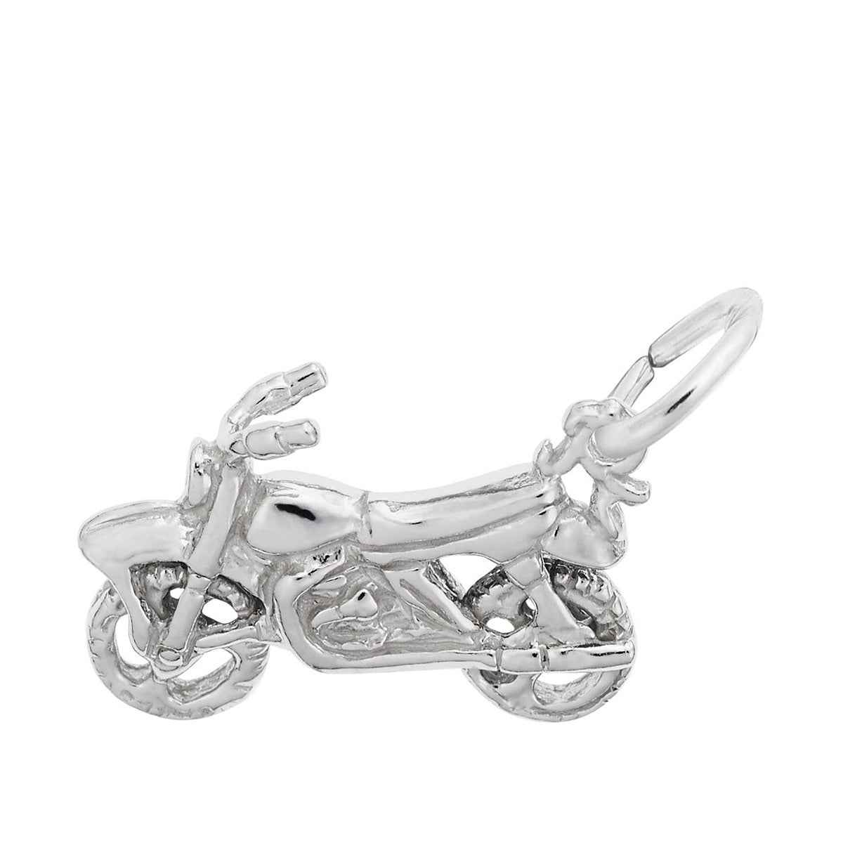 Motorcycle Charm in Sterling Silver