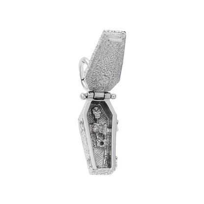 Coffin Charm in Sterling Silver