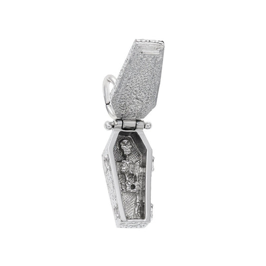 Coffin Charm in Sterling Silver