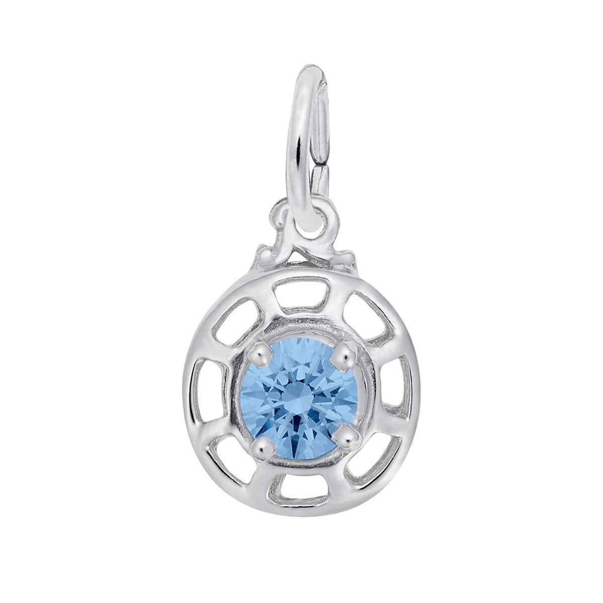 Insightful December Charm in Sterling Silver