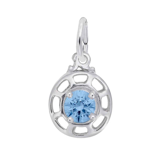 Insightful December Charm in Sterling Silver
