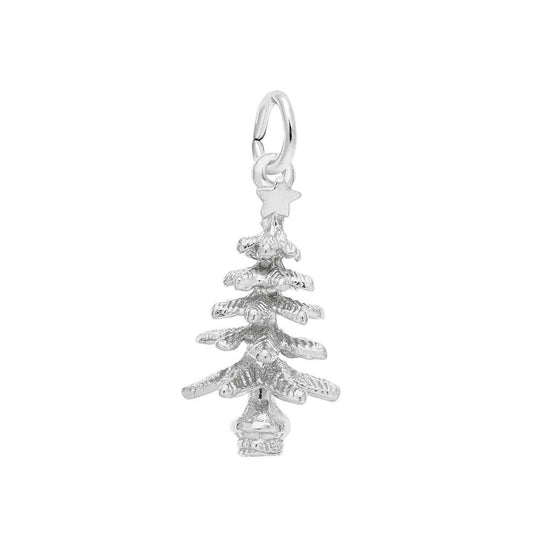 Christmas Tree Charm in Sterling Silver