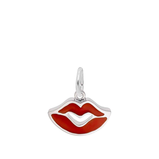 Sealed With A Kiss Charm in Sterling Silver