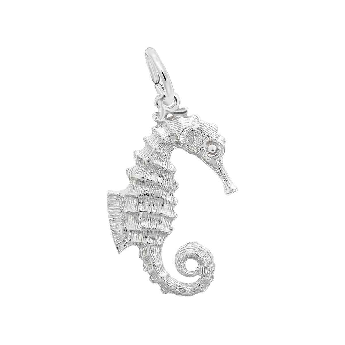 Seahorse Charm in Sterling Silver