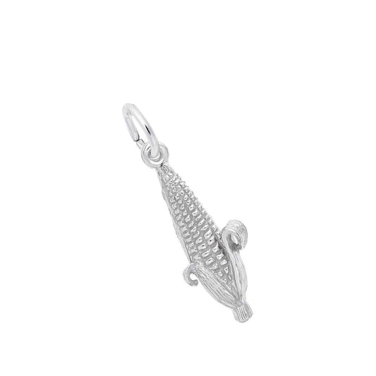 Corn Charm in Sterling Silver