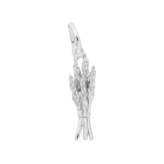 Wheat Charm in Sterling Silver