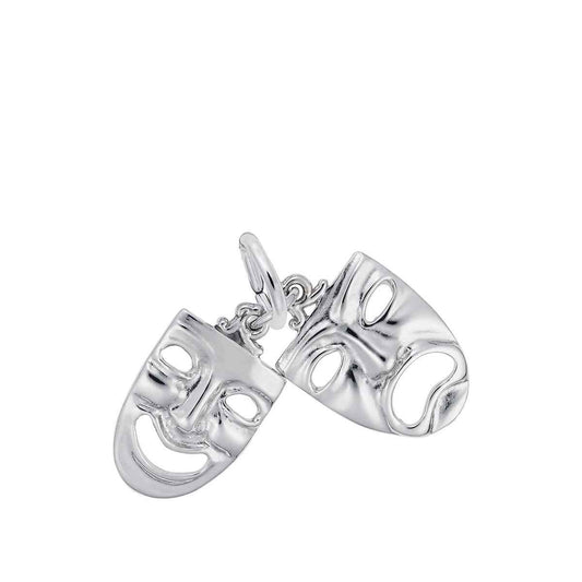 Comedy & Tragedy Charm in Sterling Silver
