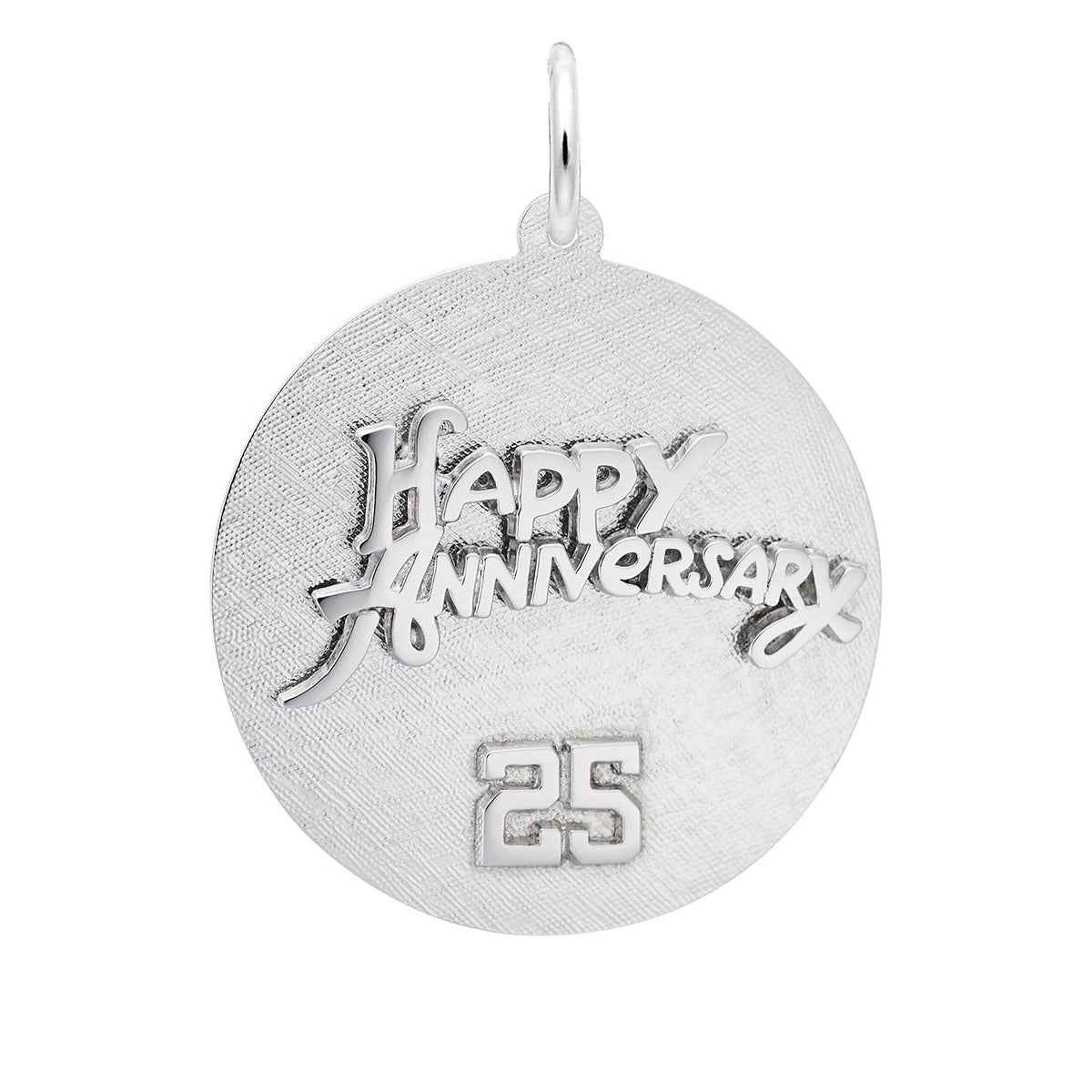 25 Anniversary Charm in Sterling Silver