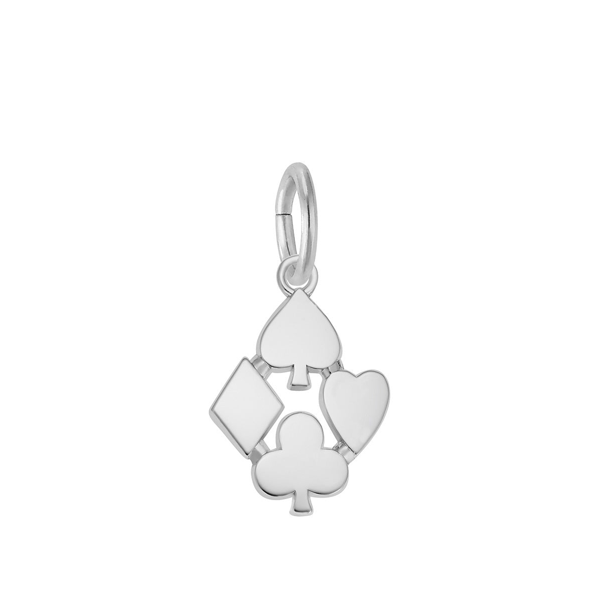 Playing Card Symbols Charm Sterling Silver