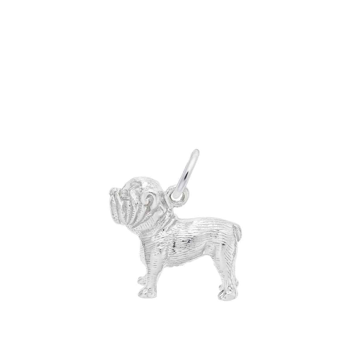 Bulldog Charm in Sterling Silver