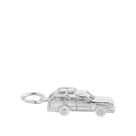 Station Wagon Charm in Sterling Silver