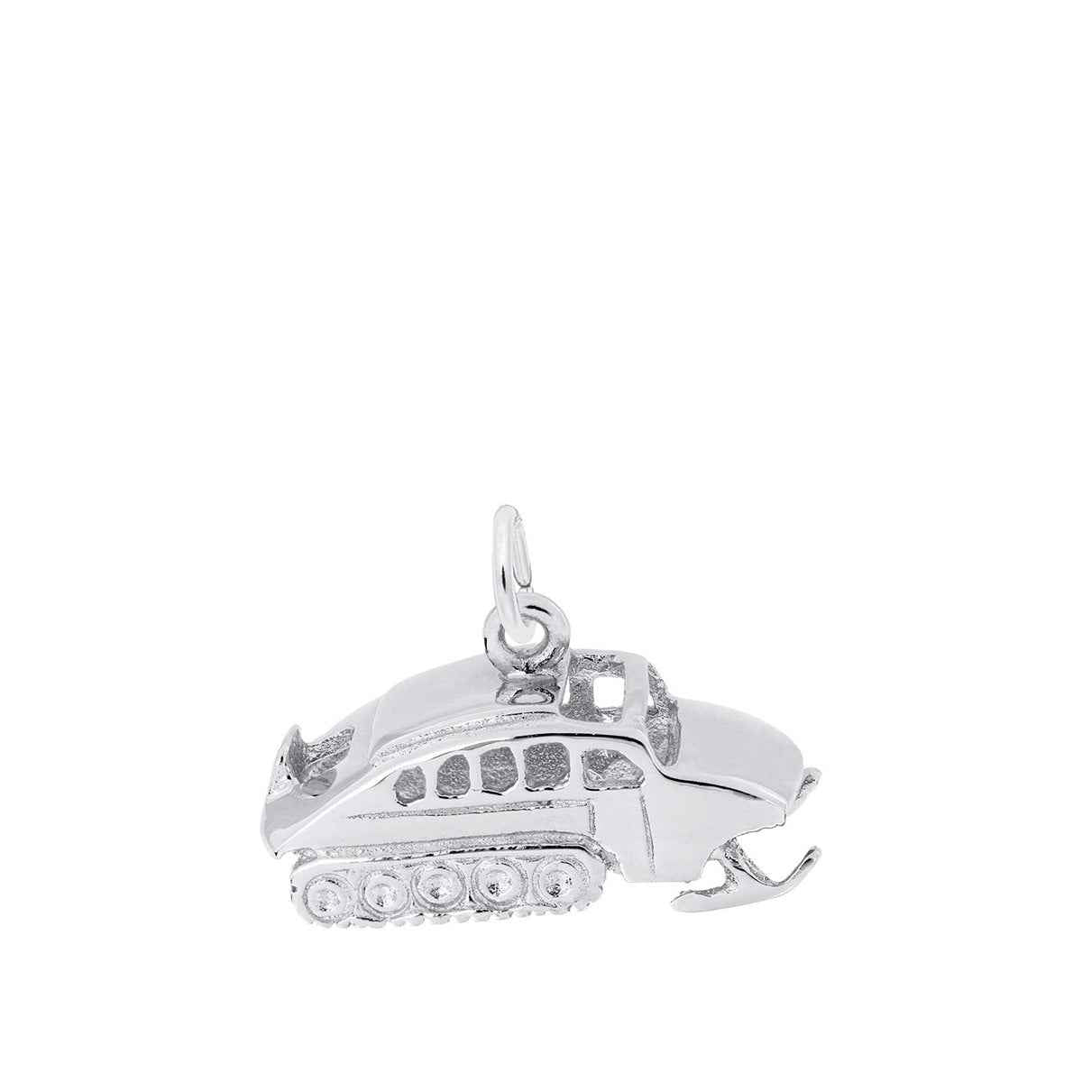 Snow Cat Charm in Sterling Silver